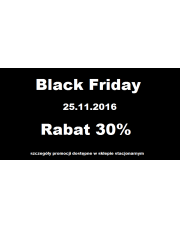 Black Friday - rabat 30% na wszystko